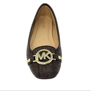 Michael Kors Women Fulton Studded Logo Moccasin Loafer Size 8